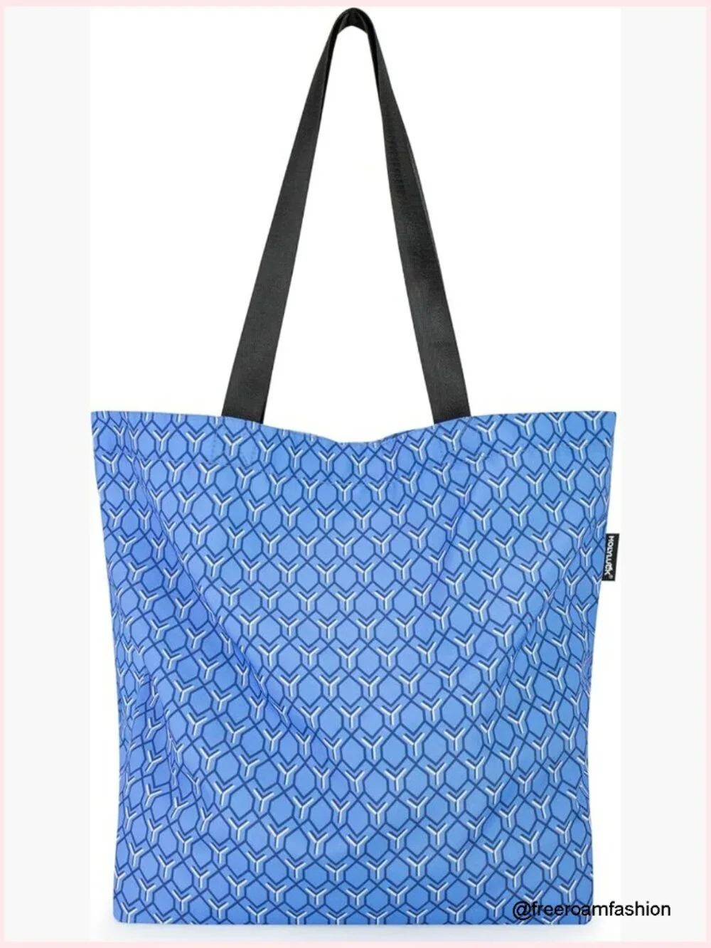 Large Tote Bag with Zippered Inner Pocket - Reusable Shoulder Bag for Shopping,
